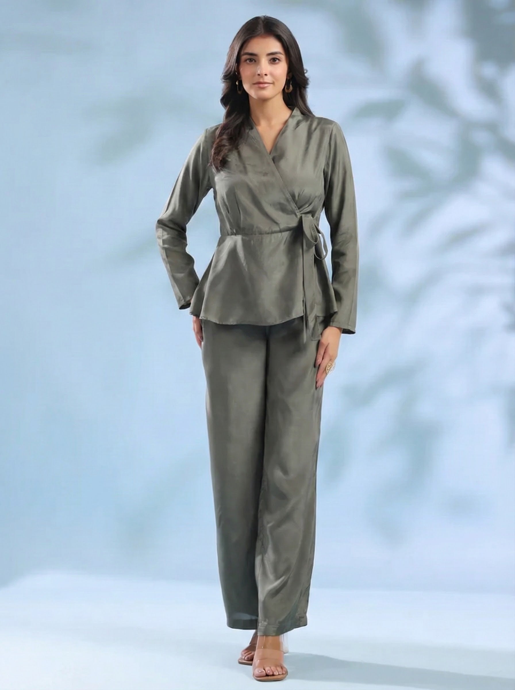 Funky Threads Solids CO-ORDS: The Soft Sage Grey