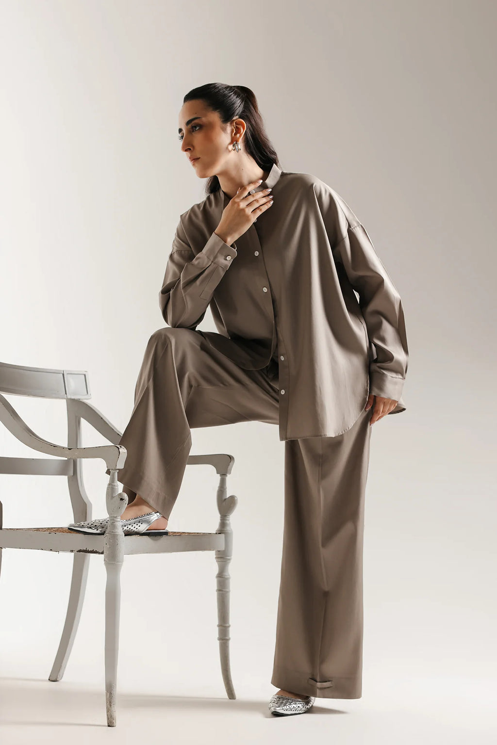 Funky Threads Solids CO-ORDS: The Cool Dove Grey