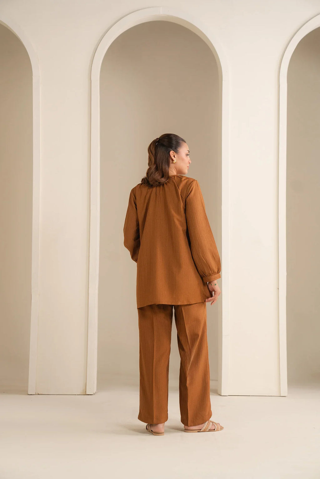 Funky Threads Solids CO-ORDS: The Camel Brown