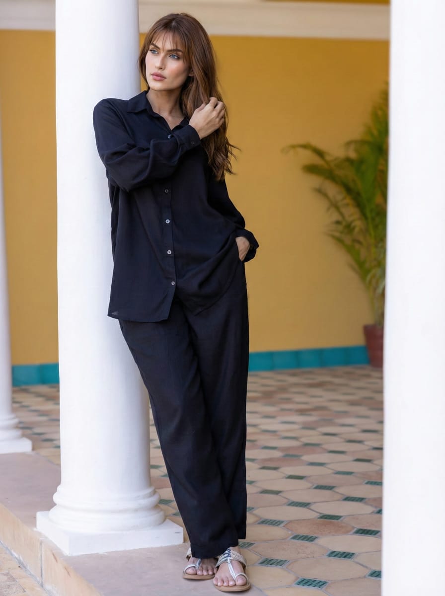 Funky Threads Solids CO-ORDS: The Midnight Navy