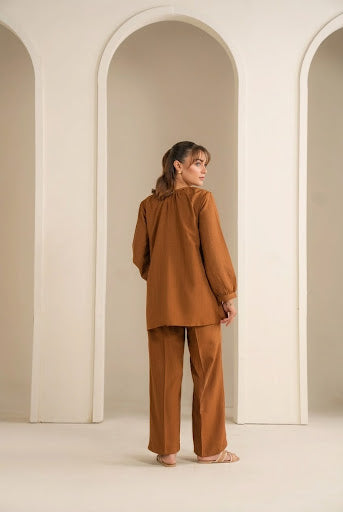 Funky Threads Solids CO-ORDS: The Camel Brown