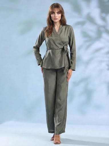 Funky Threads Solids CO-ORDS: The Soft Sage Grey