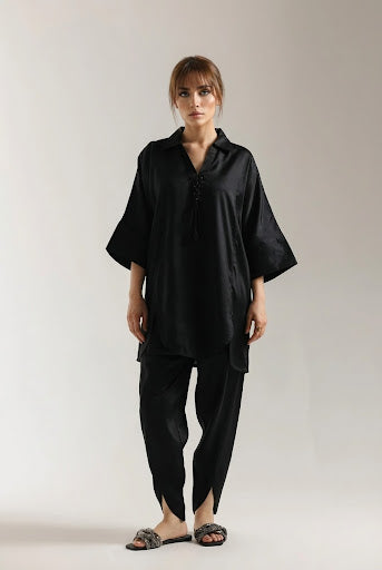 Funky Threads Solids CO-ORDS: The Jet Black